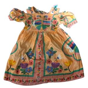 Alphabeto Floral‎ Colorful Girls Dress Size 3